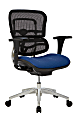 WorkPro® 12000 Series Ergonomic Mesh/Premium Fabric Mid-Back Chair, Black/Royal, BIFMA Compliant
