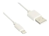 B3E - Lightning cable - USB male to Lightning male - 3 ft - white 1 thumbnail image