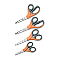 SKILCRAFT® Sewing Scissors, 6 3/5", Blunt, Black/Orange