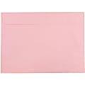 JAM Paper® Booklet Envelopes, 9" x 12", Gummed Seal, Baby Pink, Pack Of 25