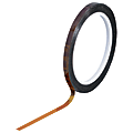Kapton® Sealing Tape, 3" Core, 0.25" x 108', 1 mil, Amber 1 thumbnail image