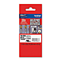 Brother P-Touch TzeS261, Strong Adhesive Laminated, ~1-1/2in x 26.2ft (36mm x 8m), Black on White Label Tape 1 thumbnail image