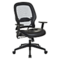 Office Star™ Space 57 Series Dark Air Grid Back Ergonomic Mesh High-Back Managers Office Chair, Black