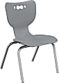 MooreCo Hierarchy Armless Chair, 16" Seat Height, Gray 1 thumbnail image