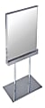 Azar Displays Elite Series Acrylic Vertical Block Countertop Sign Holder, 11"H x 8-1/2"W, Clear