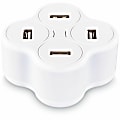 CyberPower TR14A42U USB Charger with 4 Type A Ports - 4 USB Port(s) - 4.2 Amps (Shared), 5 ft, NEMA 1-15P, 100 VAC - 240 VAC, White, 1YR Warranty