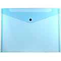 JAM Paper® Booklet Plastic Envelopes, Letter-Size, 9 3/4" x 13", Blue, Pack Of 12 1 thumbnail image