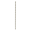Azar Displays 12-Station Metal Strip Rods With Tie Straps, 28-1/2" x 1/2", Almond, Pack Of 10 Rods