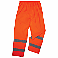 Ergodyne Glowear 8916 Class E Lightweight Hi-Vis Rain Pants, Large, Orange 1 thumbnail image