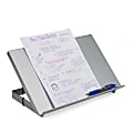 Mind Reader Metal Resting Document Holder Easel, 2 1/2"H x 15"W x 9 3/4"D, Silver 1 thumbnail image