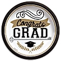 Amscan Graduation Achievement is Key Round Paper Plates, 8-1/2", Multicolor, 50 Plates Per Pack, Set Of 2 Packs 1 thumbnail image