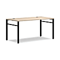 HON Mod 60"W Table Computer Desk, Desert Oak/Black 1 thumbnail image
