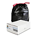 Genuine Joe Flex Drawstring Trash Liners, 30 Gallon, Black, Box Of 42 1 thumbnail image