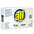 All® Free Clear HE Liquid Laundry Detergent, Unscented, 1.6 Oz Bottle, Case Of 100