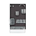 Azar Displays 10-Piece Pegboard Organizer Kit, Black