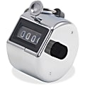 Advantus Tally I 4-Digit Handheld Tally Counter, Chrome