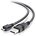C2G 6.6ft USB to Micro B Cable - USB A to Micro USB Cable - USB 2.0 - M/M - Type A Male USB - Micro Type B Male USB - 6.56ft - Black 1 thumbnail image