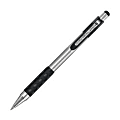 FORAY® Precision Point Retractable Ballpoint Pens, 0.5 mm, Extra Fine Point, Steel Barrel, Black Ink, Pack Of 2 1 thumbnail image