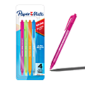 Paper Mate InkJoy 100RT Ballpoint Pens, Medium Point (1.0mm), Assorted Fashion Colors, 4 Count 1 thumbnail image