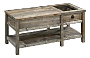 Sauder® Granite Trace Lift-Top Coffee Table With Shadowbox, 19"H x 42-7/8"W x 19"D, Rustic Cedar