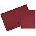 JAM Paper® Matte 2-Pocket Presentation Folders, 9" x 12", Dark Red, Pack Of 6 1 thumbnail image