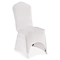 Iceberg Banquet Chair Cover - Supports Chair - Stretchable, Snug Fit, Washable - Polyester, Spandex - White - 1