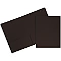 JAM Paper® Matte 2-Pocket Presentation Folders, 9" x 12", 100% Recycled, Chocolate Brown, Pack Of 6 1 thumbnail image