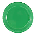 JAM PAPER Round Plastic Party Plates, Large, 10 1/4 inch, Green, 20/Pack  1 thumbnail image