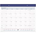 At-A-GLANCE® 2-Color Academic Monthly Desk Calendar, 21-3/4” x 17”, July 2022 To June 2023, AYST2417