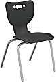 MooreCo Hierarchy Armless Chair, 18" Seat Height, Black