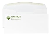 Gummed Seal, Stationery Envelopes, 4-1/8" x 9-1/2",  1 PMS Color Flat Print, Custom #10, 70 lb. Cougar® Opaque Smooth White, Box Of 250 1 thumbnail image