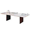 Bevis® Basyx™ Rectangular Conference Table Base, Mahogany 1 thumbnail image