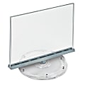 Azar Displays Revolving Acrylic Horizontal 2-Sided Sign Holders, 9-3/4" x 11", Clear, Pack Of 2 Sign Holders