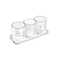 Azar Displays Acrylic Deluxe 3-Cup Holder, 3”H x 7”W x 2-1/2”D, Clear 1 thumbnail image
