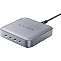 Targus Hyper Thunderbolt 4 Power Hub With Integrated GaN Power Source For Notebook/Tablet PC, 1-2/10”H x 4-9/10”W x 4-9/10”D, Gray