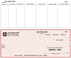 Continuous Accounts Payable Checks For Sage Peachtree®, 9 1/2" x 7", Box Of 250, AP34, Bottom Voucher 1 thumbnail image