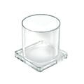 Azar Displays Acrylic Deluxe Single Cup Holder, 4-1/2”H x 4-3/8”W x 4-3/8”D, Clear