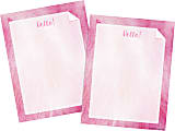 Barker Creek Designer Computer Paper, 8-1/2” x 11”, Pink Tie-Dye, 50 Sheets Per Pack, Set Of 2 Packs 1 thumbnail image