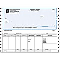 Continuous Payroll Checks For RealWorld®, 9 1/2" x 7", Box Of 250, CP63, Top Voucher