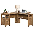 Sauder® Cannery Bridge 59"W L-Shaped Corner Desk, Sindoori Mango