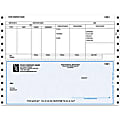 Continuous Payroll Checks For RealWorld®, 9 1/2" x 7", Box Of 250, CP64, Bottom Voucher