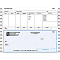 Continuous Payroll Checks For RealWorld®, 9 1/2" x 7", Box Of 250, CP64, Bottom Voucher 1 thumbnail image