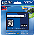 Brother P-touch TZe221, Laminated, 3/8" x 26.2 ft (9mm x 8m), Black on White Label Tape 1 thumbnail image