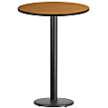 Flash Furniture Round Bar-Height Table, 43-3/16”H x 30”W x 30”D, Natural