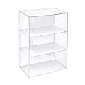Azar Displays Acrylic Countertop Open Case With 2 Shelves, 17-1/4"H x 12-3/8"W x 7-7/8"D, Clear