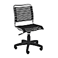 Eurostyle Allison Bungie Low-Back Commercial Office Chair, Black/Silver