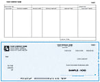 Continuous Accounts Payable Checks For RealWorld®, 9 1/2" x 7", 2-Part, Box Of 250, AP27 Bottom Voucher 1 thumbnail image