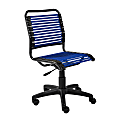 Eurostyle Allison Bungie Low-Back Commercial Office Chair, Black/Blue