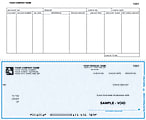 Continuous Accounts Payable Checks For RealWorld®, 9 1/2" x 7", 2-Part, Box Of 250, AP28, Bottom Voucher