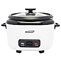 Brentwood® RC-5016W 8-Cups Uncooked/16-Cups Cooked Electric Rice Cooker with Measuring Cup and Spatula, White 1 thumbnail image